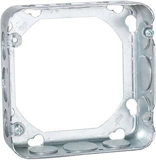 RACO 250 Drawn 1-1/2-Inch Deep-Inch Square Extension with (8) 1/2-Inch & (4) 3/4-Inch Side Knockouts, 4-11/16-Inch