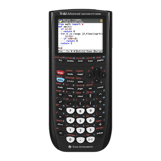 TI-82 Advanced Edition Python Graphic Calculator by Texas Instruments – TI-82 édition python, Cardboard, Black, Model TI82PY