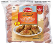 Uncooked Ice Glazed Chicken Wing Sections by Tyson – Commercial Grade