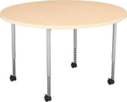 Learniture Structure Series Mobile Round Collaborative Adjustable Height Table