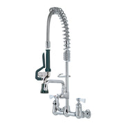Royal Series Space Saver Pre-Rinse Assembly by Krowne – 13"L x 27"W x 4"H, Brass, Brushed Nickel, Model 18-708L