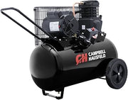 Campbell Hausfeld 20 Gallon Horizontal Air Compressor, Dual Voltage 120/240V, 135 PSI