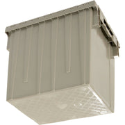 Distribution Container with HINGED LID by Monoflo – 18X13X15, Plastic, Gray, Model 270281GY