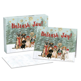 Unleash Joy Boxed Christmas Cards by Danielle Murray by Lang – 5 x 7 inches, Paper, Multicolor, Model 1004843