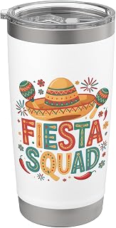 Cinco De Mayo Party 5 De Mayo Mexican Fiesta Squad Stainless Steel Insulated Tumbler