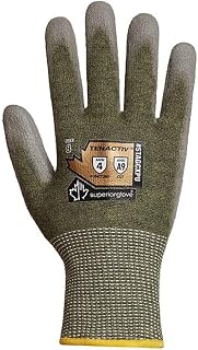 Superior Glove Knit Gloves, Level A9,Dipped,Polyurethane,Smooth,S 1 PR STAGCXPU-7-1 Each