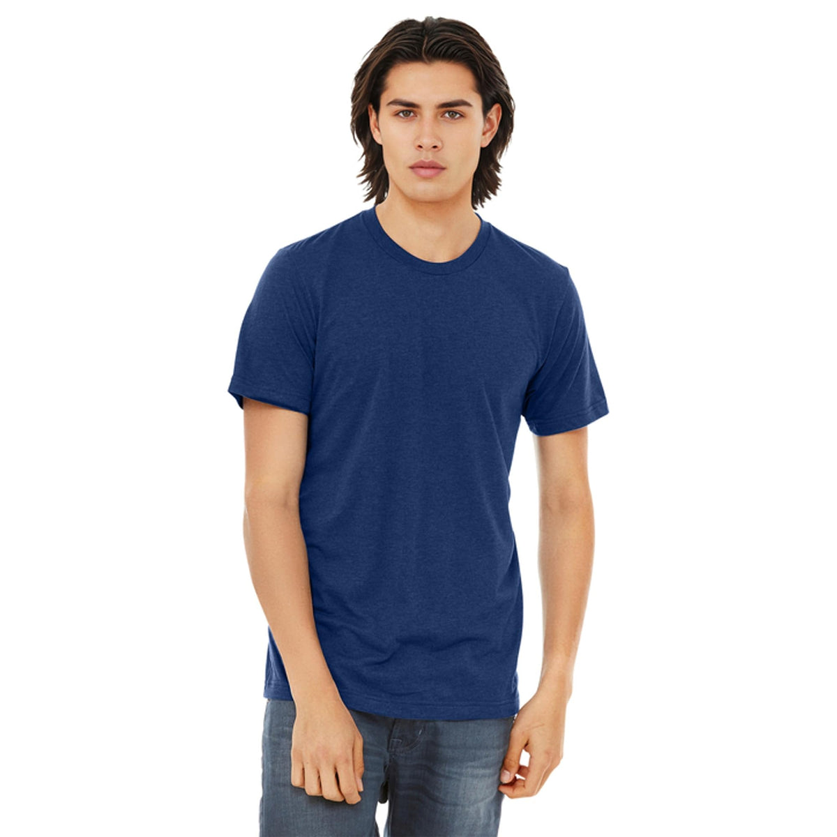 Bella + Canvas Large / Navy Triblend / Casual T-Shirts
