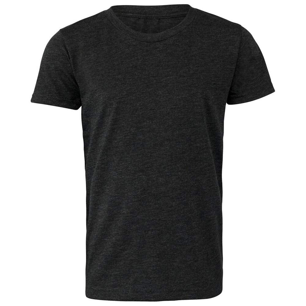 BELLA+CANVAS Youths Tri-Blend T-Shirt by Bella + Canvas – Medium, Polyester/25, True Royal Triblend, Model UTPC2938
