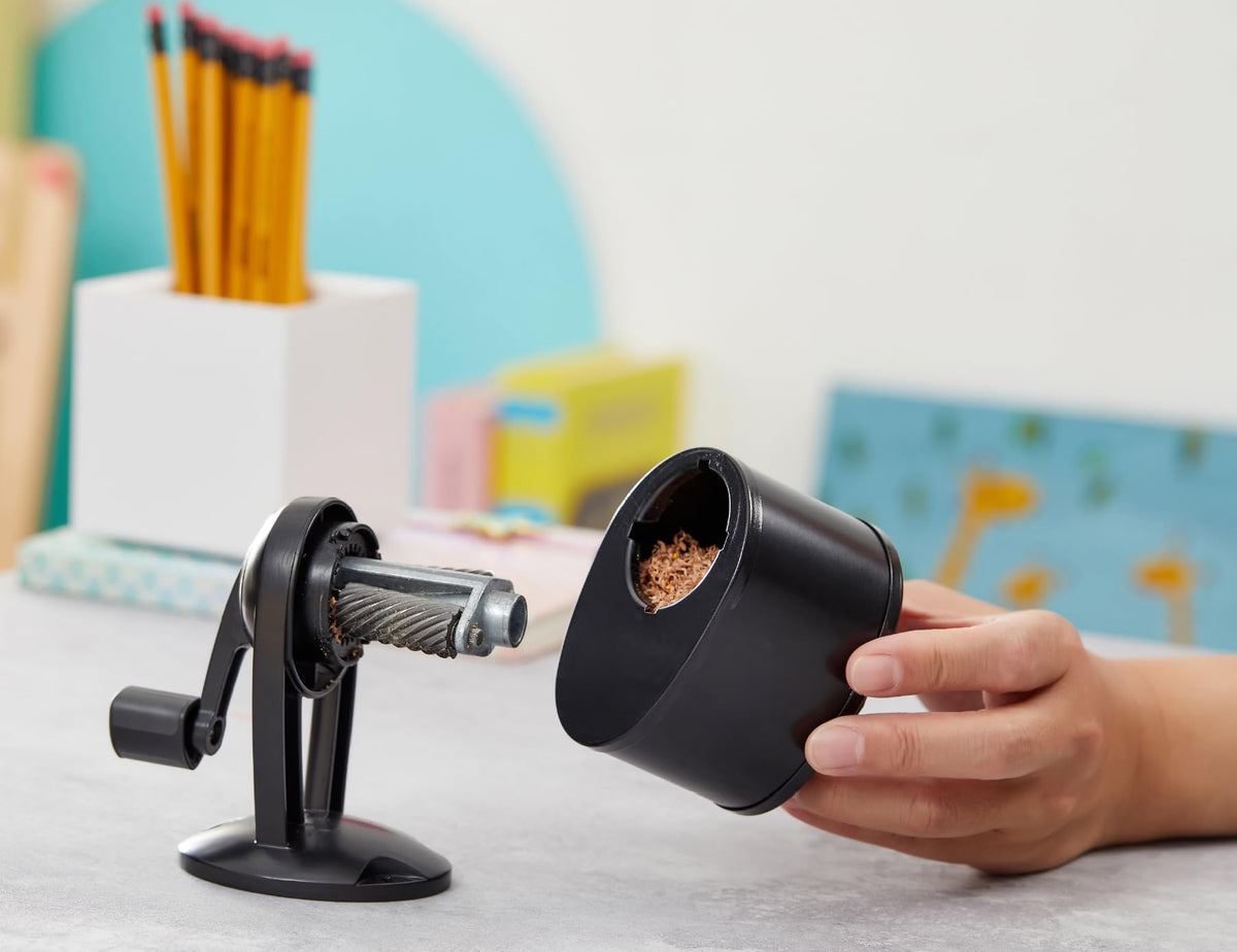 Bostitch 2.68"D x 5.5"W x 4.33"H / Black / Wall Mount Sharpener Pencil Sharpeners