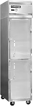 1FSE-SS-HD Slim Line Single Section Reach In Freezer, 17-3/4"W, Full Stainless & Half Height Doors