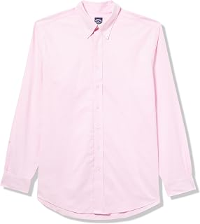 Brooks Brothers Men's Big & Tall Non-Iron Stretch Long Sleeve Oxford Solid Sport Shirt