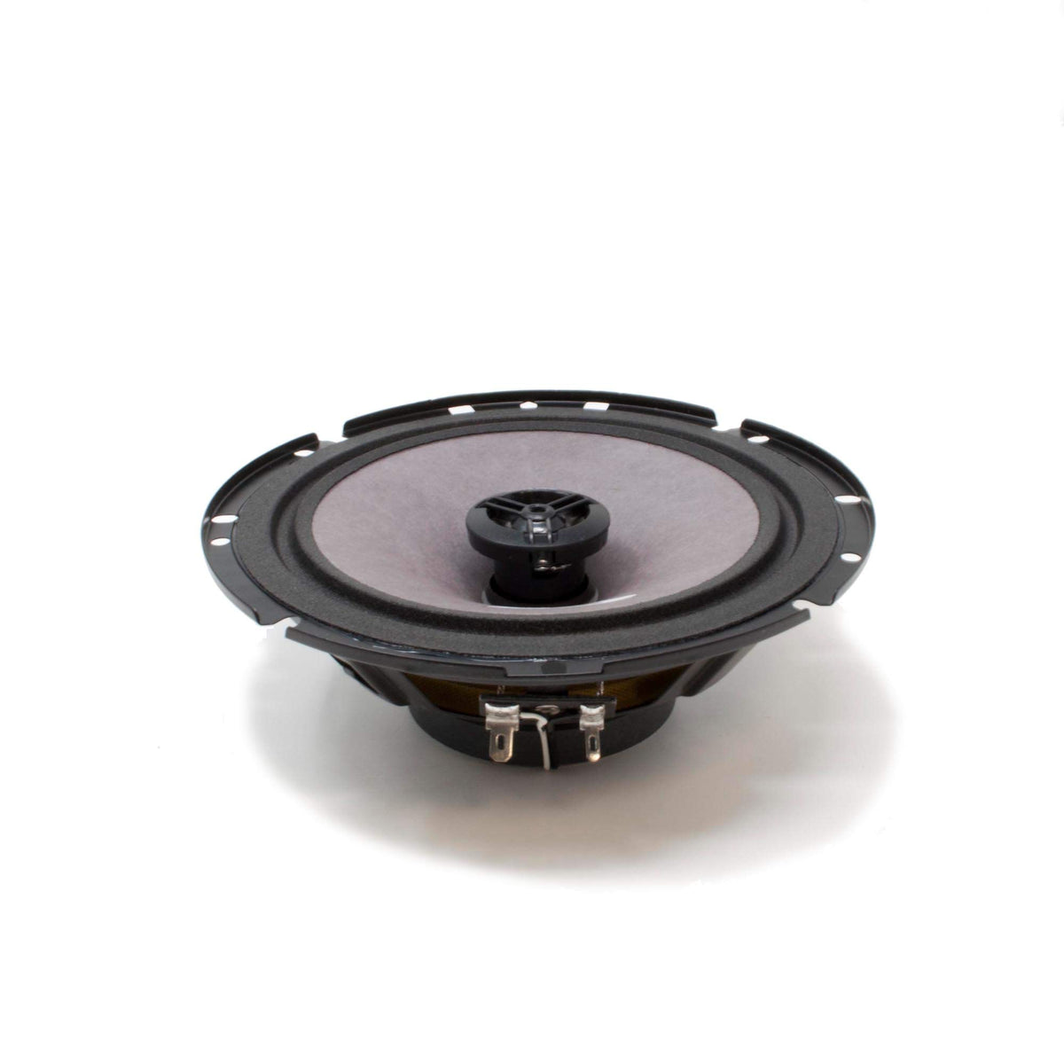 6 1/2" 2 Way Coaxial Speakers (Pair) by Alpine – Long Fiber Natural Pulp, High Polymer Foam, Black, Model SXE-1726S