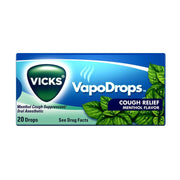 VapoDrops Menthol Cough Drops (20 Drops) 2-Pack by Vicks – Pack of 2