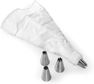 Nordic Ware 6-Piece Jumbo Decorating Tip Set, Metal