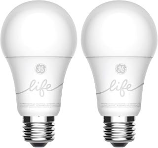 GE Lighting CYNC Smart Light Bulbs, Bluetooth Enabled, Alexa and Google Home Compatible, Soft White (2Pack), Packaging May Vary