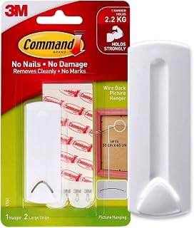 Command Wire-Back Frame Hanger, 5 lb Capacity, Decorate Damage-Free, Indoor Use (17041-ES)