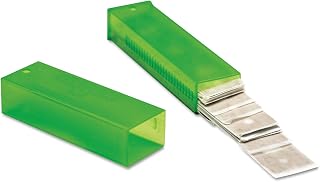 UNGER TR10 ErgoTec Glass Scraper Replacement Blades, 4-Inch Double-Edge, 25/Pack