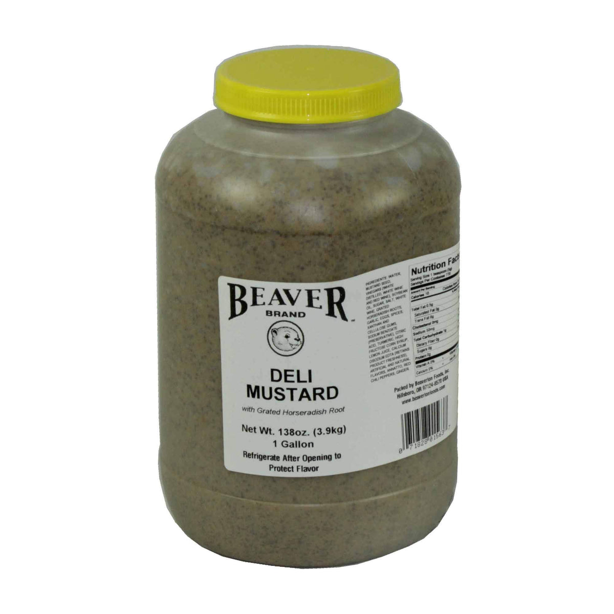 Deli Mustard by BEAVER – 1 Gallon, Pack of 4