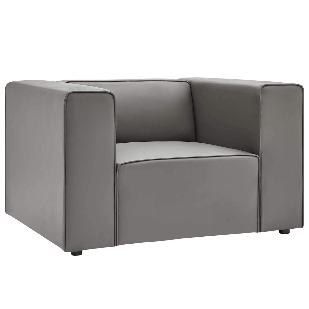 Modway Grey / Contemporary / Armchair Chairs