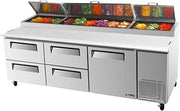 Turbo Air TPR-93SD-D4 4 Drawer Pizza Preparation Table
