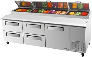 Turbo Air TPR-93SD-D4 4 Drawer Pizza Preparation Table