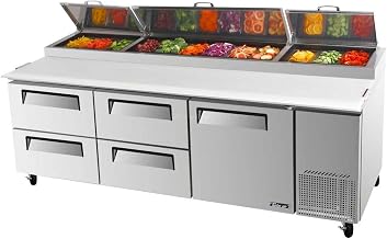 Turbo Air TPR-93SD-D4 4 Drawer Pizza Preparation Table