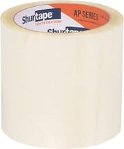 Shurtape AP 15 Shipping and Packaging Tape for Label Protection, Clear, 96mm x 66 Meter Roll, 1 Case of 18 Rolls (230970)
