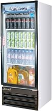 Turbo Air TGM11RV 11 cu. ft. Glass Door Merchandiser with Energy Conserving Fan Control Tasteful and Modern Appearance Double Pane Glass Doors High Density PU Insulation and Adjustable