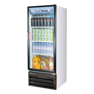 11 cu. ft. Glass Door Merchandiser with Energy Conserving Fan Control Tasteful and Modern Appearance Double Pane Glass Doors High Density PU Insulation and Adjustable by Turbo Air