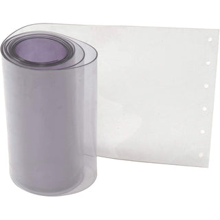 12" x 13' Standard Clear Strip for Strip Curtain Doors by tmi – 5"L x 5"W x 12"H, PVC Vinyl, Clear, Pack of 4, Model 000-786CP9