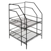 Wire Cereal Box Display - Black by HUBERT – Medium (9-10 inches), Carbon Steel, Black
