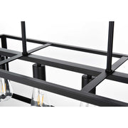 Judah Four Light Pendant Black by Lighting Design – Iron, Black