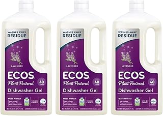 ECOS Earth Friendly Products Wave Auto Dishwasher Gel, Lavender, 40 Fl Oz 3 Pack