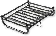 Industrial Collection Adjustable Cutlery Holder Rack by Tablecraft – Wood, Black, Model 10075