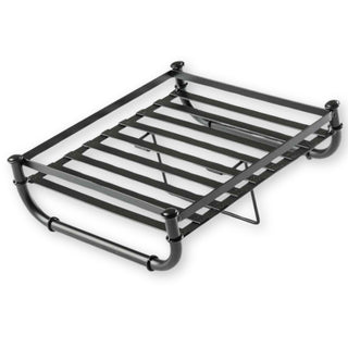 Industrial Collection Adjustable Cutlery Holder Rack by Tablecraft – Wood, Black, Model 10075
