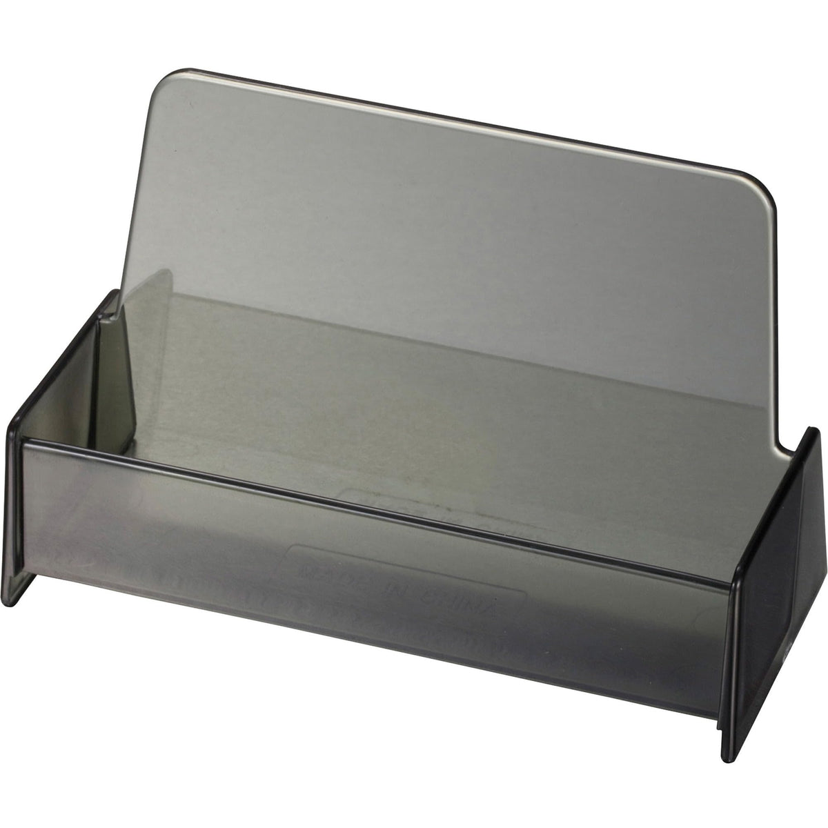 Business Card Holder by Officemate – 50 load, Plastic, Smoke, Model OIC97833