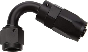 Reusable Hose End Black 120 Deg Elbow -12