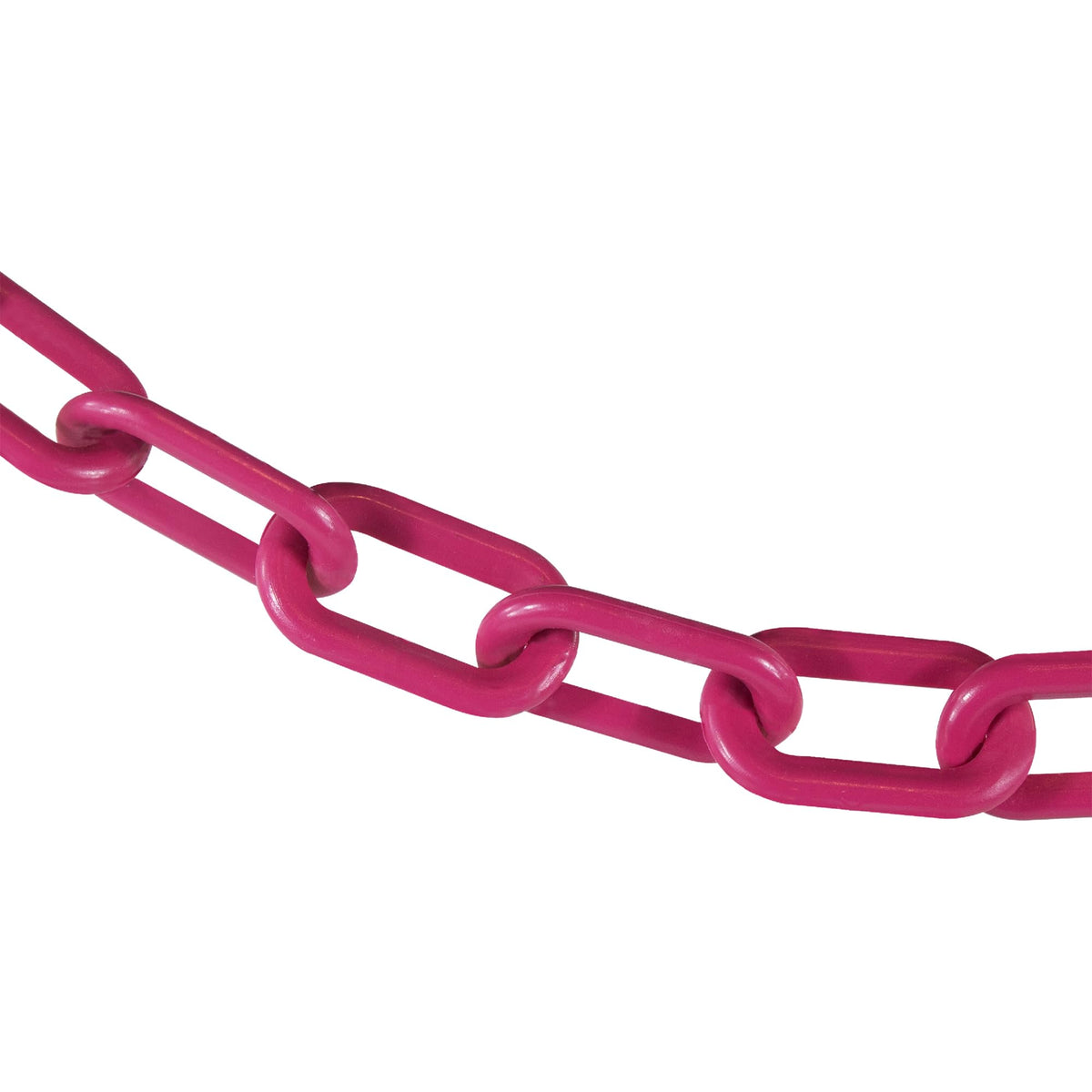Plastic Barrier Chain by Mr. Chain – 2 IN, Plastic, Safety Pink, Model 50025-100