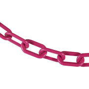 Plastic Barrier Chain by Mr. Chain – 2 IN, Plastic, Safety Pink, Model 50025-500