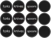 HUBERT Cling-It Utensil Labels Set of 12