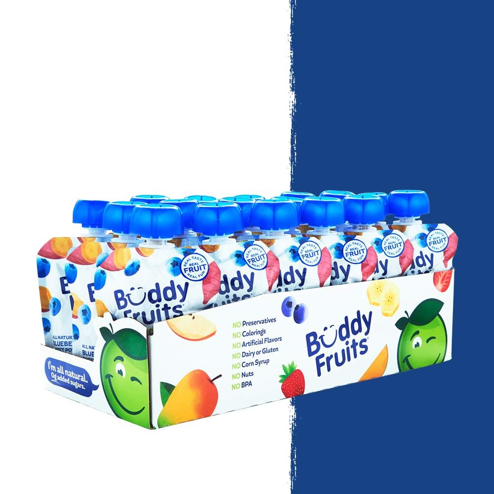 Buddy Fruits Blueberry & Sweet Potato / 3.2 Ounce (Pack of 18) / 1 Applesauce