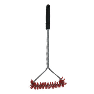 Nylon Bristle Triangle Grill Brush by Mr. Bar-B-Q – Nylon, Silver, Model 06233X