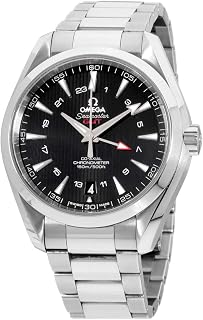 Omega Seamaster Aqua Terra GMT Automatic Black Dial Stainless Steel Mens Watch 231.10.43.22.01.001