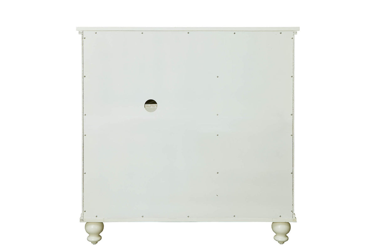 Convenience Concepts White / 36"L x 15.5"W x 36.5"H / Antique Television Stands & Entertainment Centers