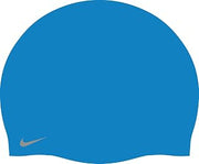 Nike Swim Youth Unisex Solid Silicone Youth Cap, Photo Blue - OS