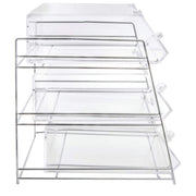 3-Tier Wire Bakery Case by HUBERT – 14.0 liters, Carbon Steel, Gray, Model 32290+20819