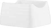 Tablecraft 10415 Pulito Collection Sugar Packet Holder, 4" x 3.25" x 2", White Textured Finish, Durable Melamine, Dishwasher Safe