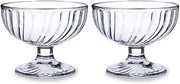 Luminarc Sorbet 10028 Glass Ice Cream Bowl, 380 ml, Transparent, Set of 2