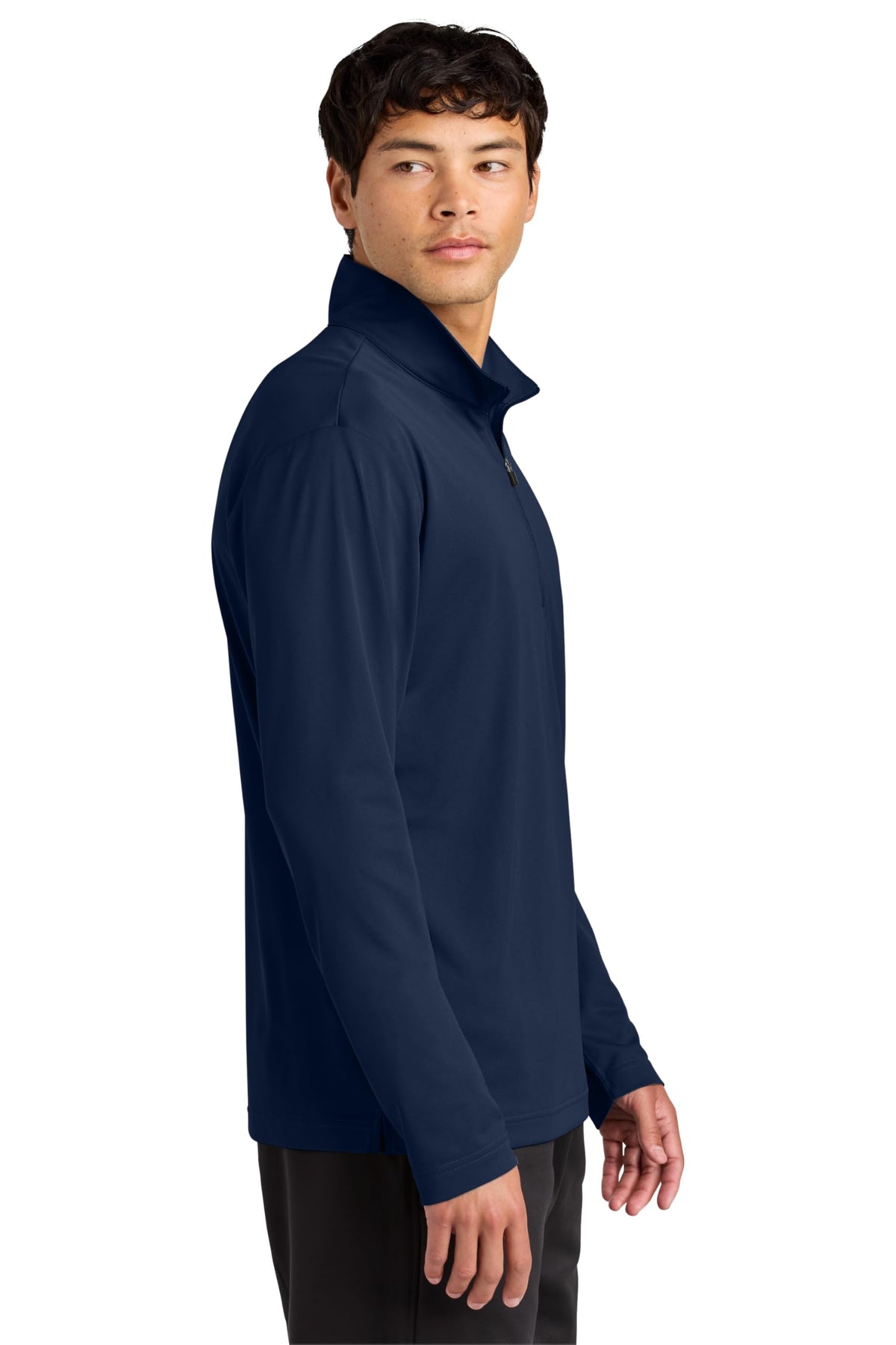 Unisex Micropique Sport-Wick Quarter Zip | Moisture Wicking Pullover for Men and Women by SPORT-TEK – 4X-Large, True Navy, Model ST672