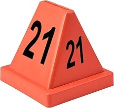 Global Industrial Numbered Pallet Control Cones, Four-Sided, Numbers 21-40